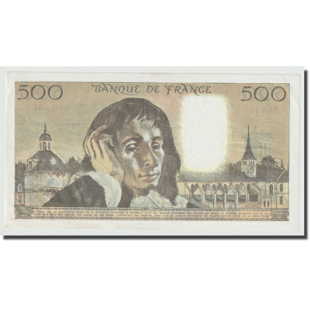 Francja, 500 Francs, Pascal, 1975, 1975-11-06, UNC(63), Fayette:71.13, KM:156c
