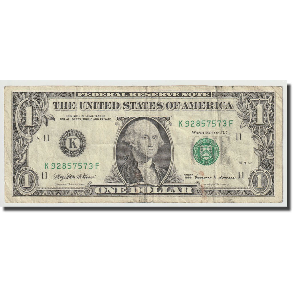 Banknote, United States, One Dollar, 1999, KM:4511, VF(30-35)