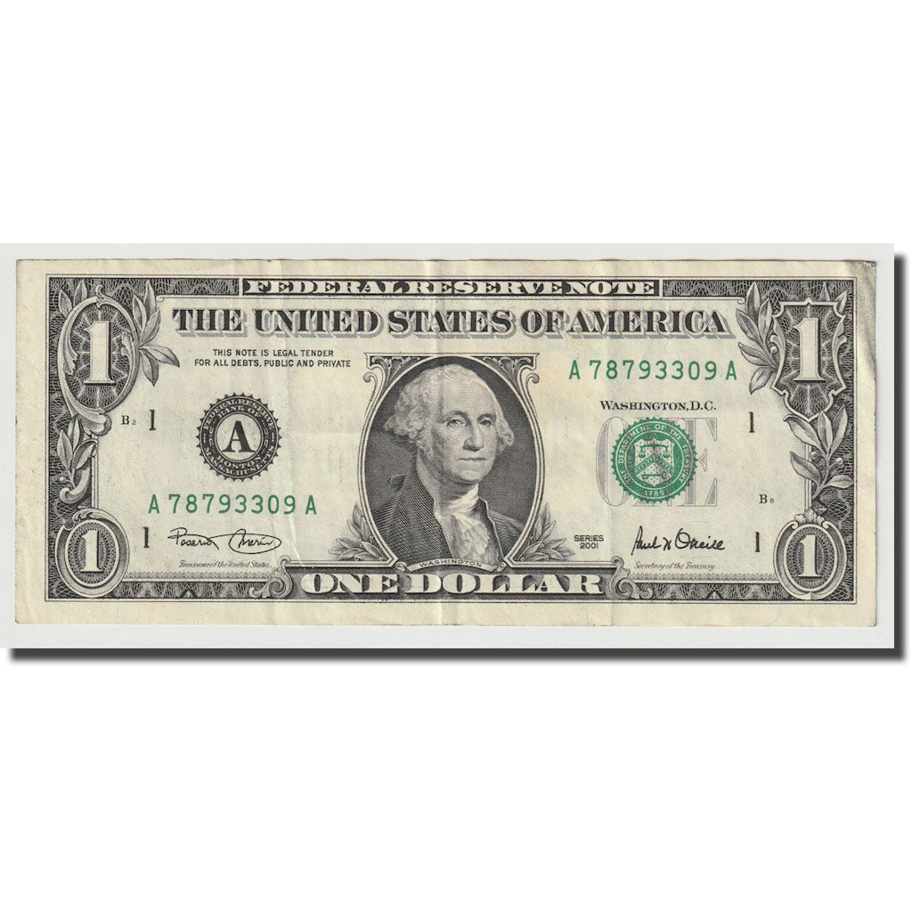 Banknote, United States, One Dollar, 2001, KM:4571, AU(50-53)