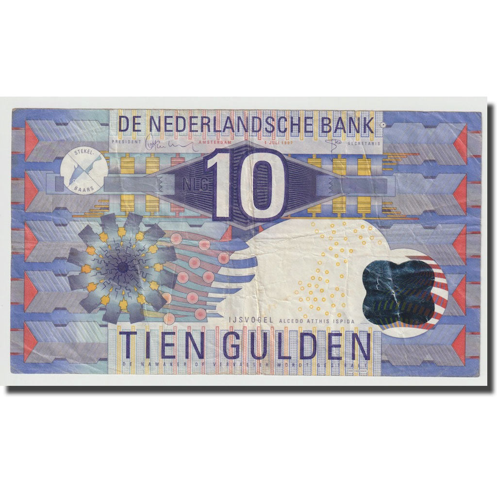 Banknote, Netherlands, 10 Gulden, 1997, 1997-07-01, KM:99, EF(40-45)