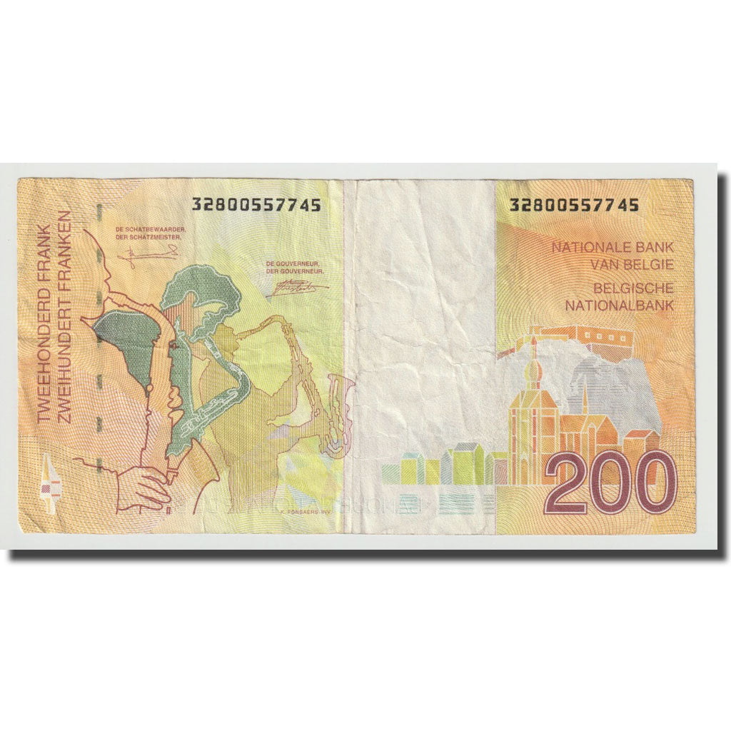 Banknote, Belgium, 200 Francs, Undated (1995), KM:148, EF(40-45)