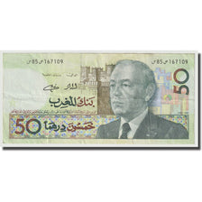Geldschein, Marokko, 50 Dirhams, 1987, KM:64e, SS+
