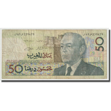 Banknot, Maroko, 50 Dirhams, 1987, KM:64e, VF(30-35)