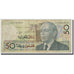 Banconote, Marocco, 50 Dirhams, 1987, KM:64e, MB+