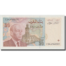 Banknote, Morocco, 20 Dirhams, 1996, KM:67e, UNC(63)