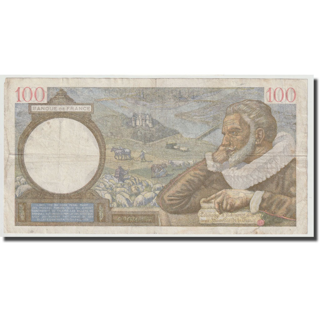 Frankreich, 100 Francs, Sully, 1941, 1941-02-06, S+, Fayette:26.46, KM:94