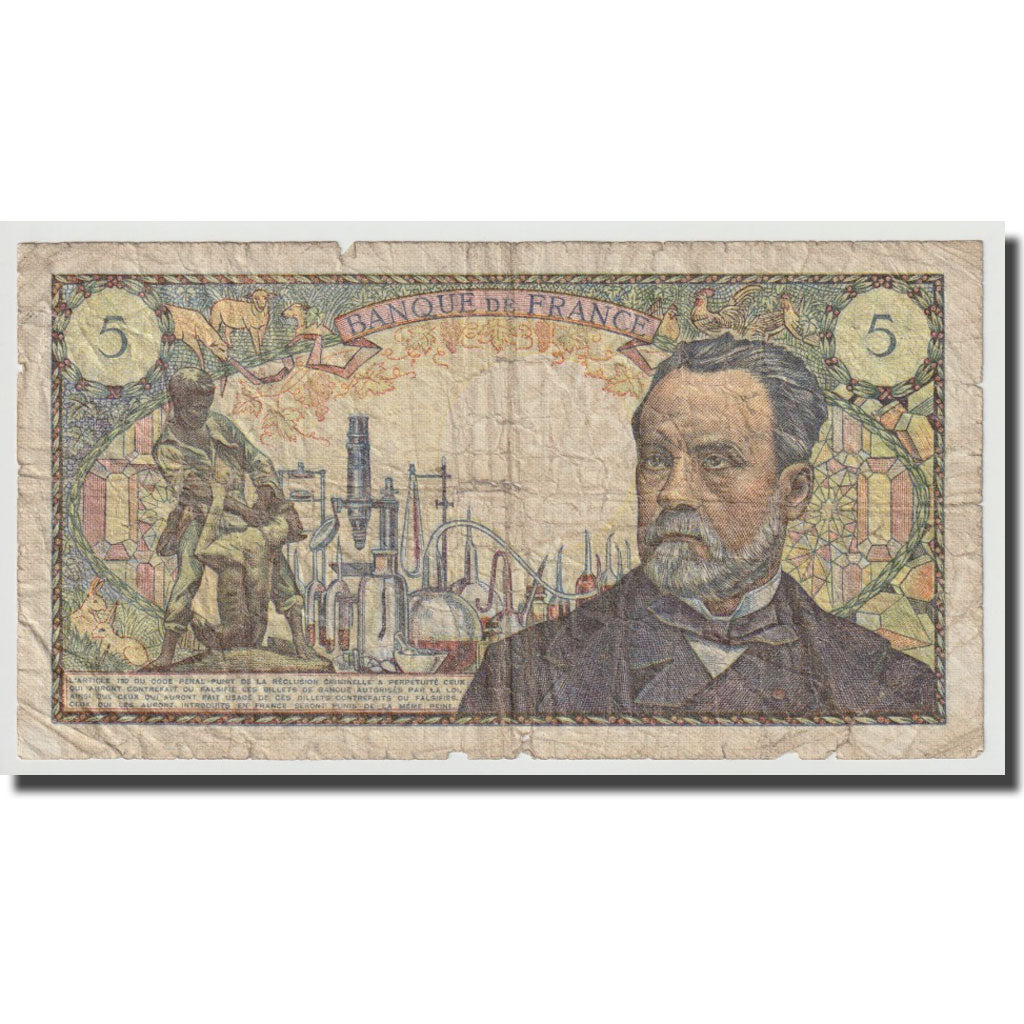 Frankreich, 5 Francs, Pasteur, 1970, 1970-01-08, SGE, Fayette:61.12, KM:146b