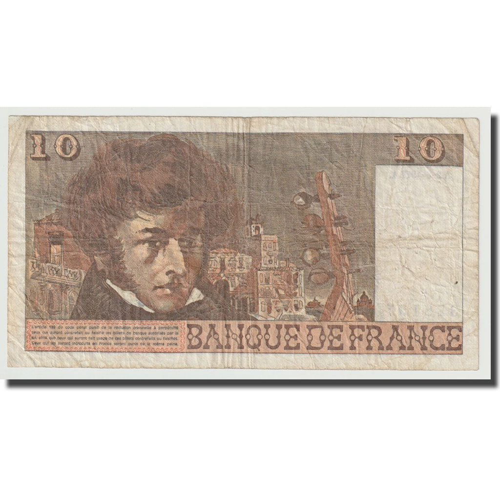 France, 10 Francs, Berlioz, 1977, 1977-06-02, TB, Fayette:F63.22, KM:150c