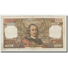 France, 100 Francs, Corneille, 1970, 1970-04-02, B+, Fayette:65.31, KM:149c