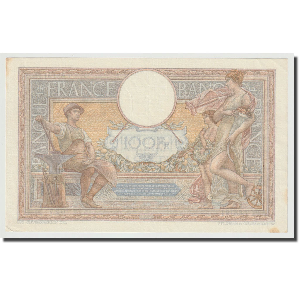 Francia, 100 Francs, Luc Olivier Merson, 1939, 1939-03-30, SPL, Fayette:25.44