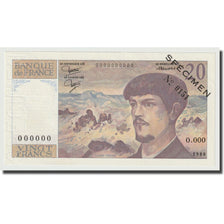 Francia, 20 Francs, Debussy, 1980, Specimen, SPL, Fayette:F66docs00