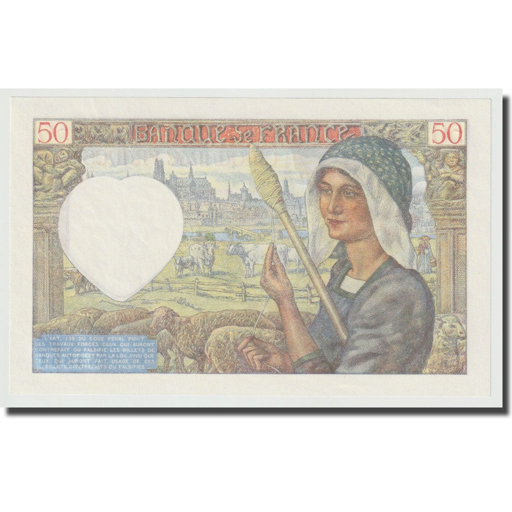 Frankrijk, 50 Francs, Jacques Coeur, 1941, 1941-03-13, NIEUW, Fayette:19.7
