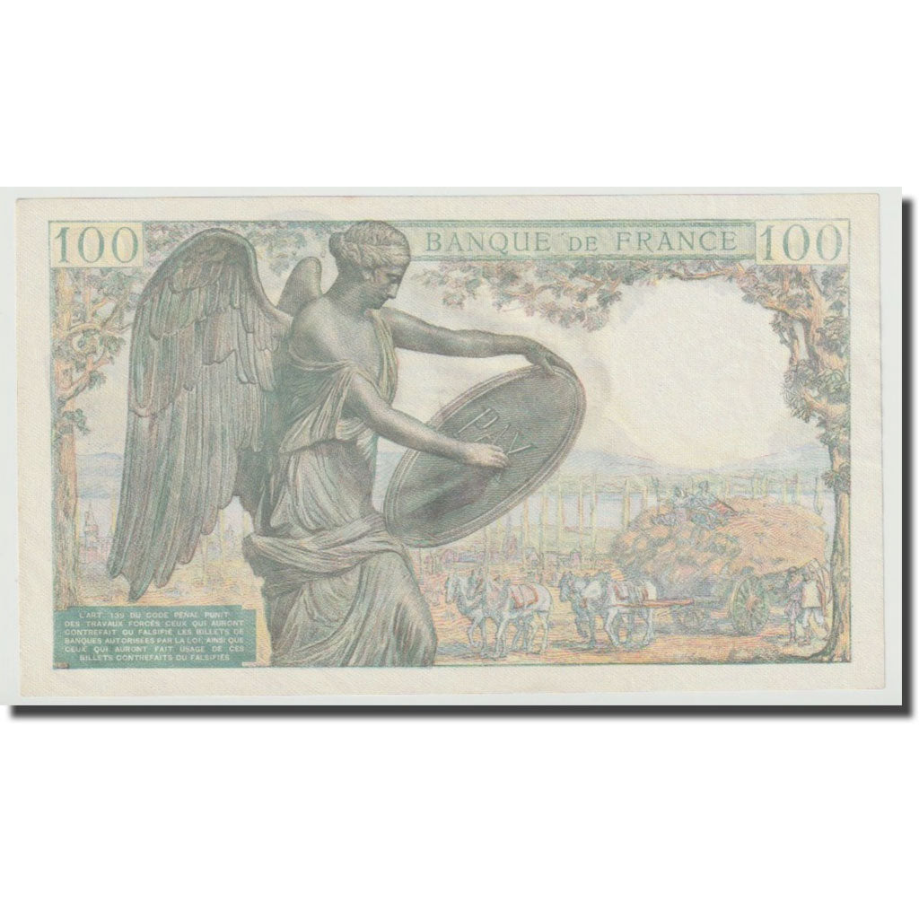 France, 100 Francs, Descartes, 1944, 1944-07-20, NEUF, Fayette:27.6, KM:101a