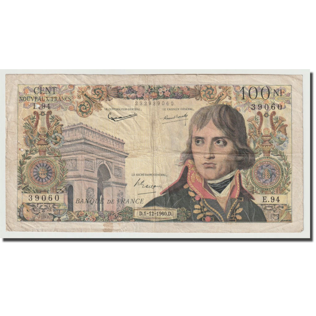 Francia, 100 Nouveaux Francs, Bonaparte, 1960, 1960-12-01, BC, Fayette:59.8