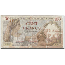 France, 100 Francs, Sully, 1940, 1940-08-22, B, Fayette:26.37, KM:94