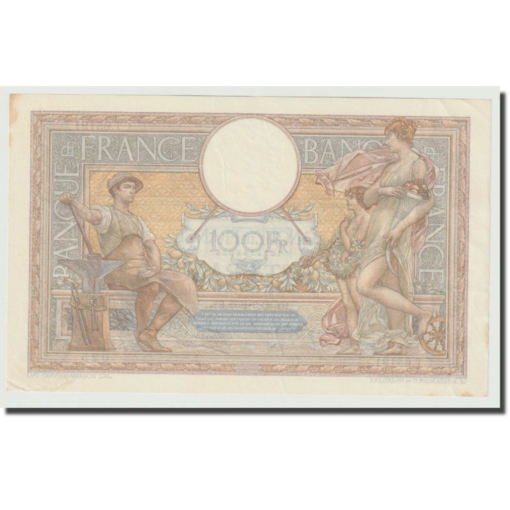 Francia, 100 Francs, Luc Olivier Merson, 1939, 1939-03-30, SPL, Fayette:25.44