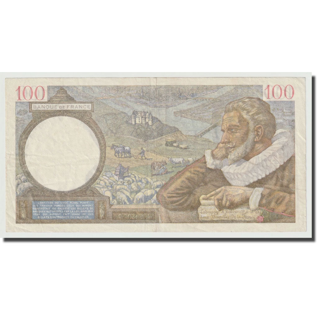 Frankreich, 100 Francs, Sully, 1940, 1940-06-06, SS, Fayette:26.31, KM:94