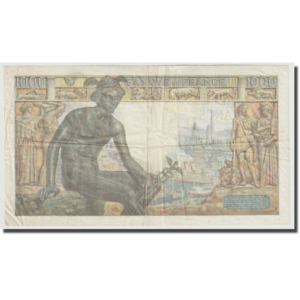 France, 1000 Francs, Déesse Déméter, 1942, 1942-06-20, EF(40-45)