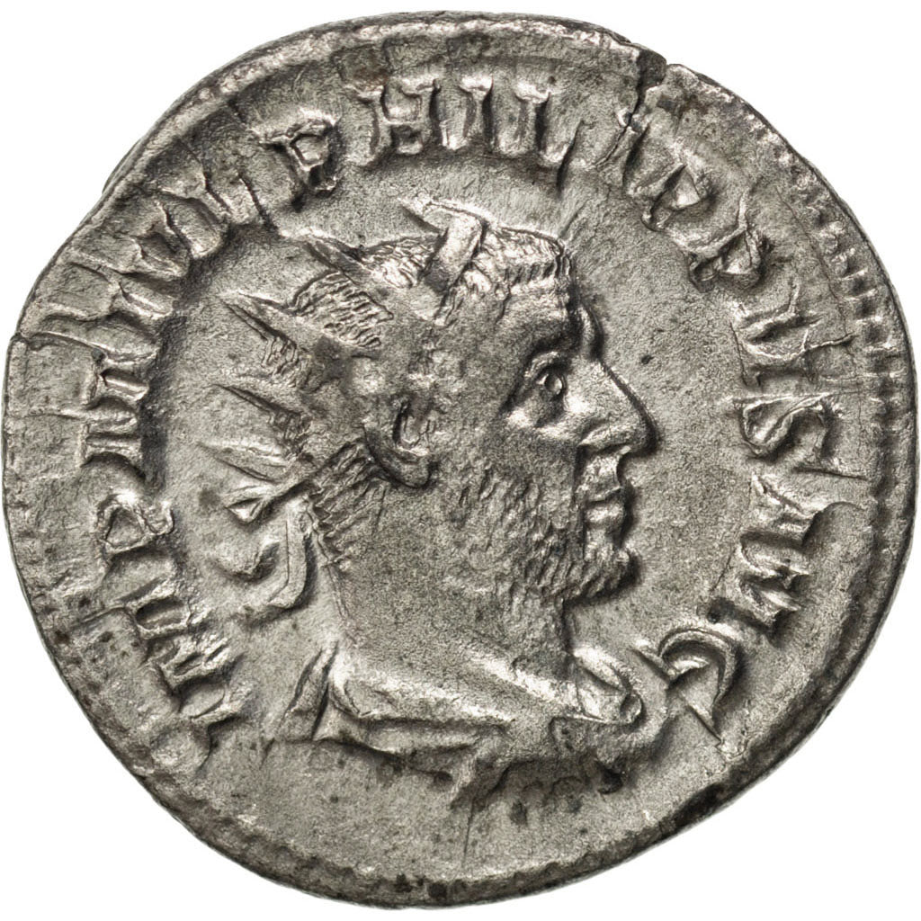 Philip I, Antoninianus, AU(55-58), Billon, Cohen #16, 3.70