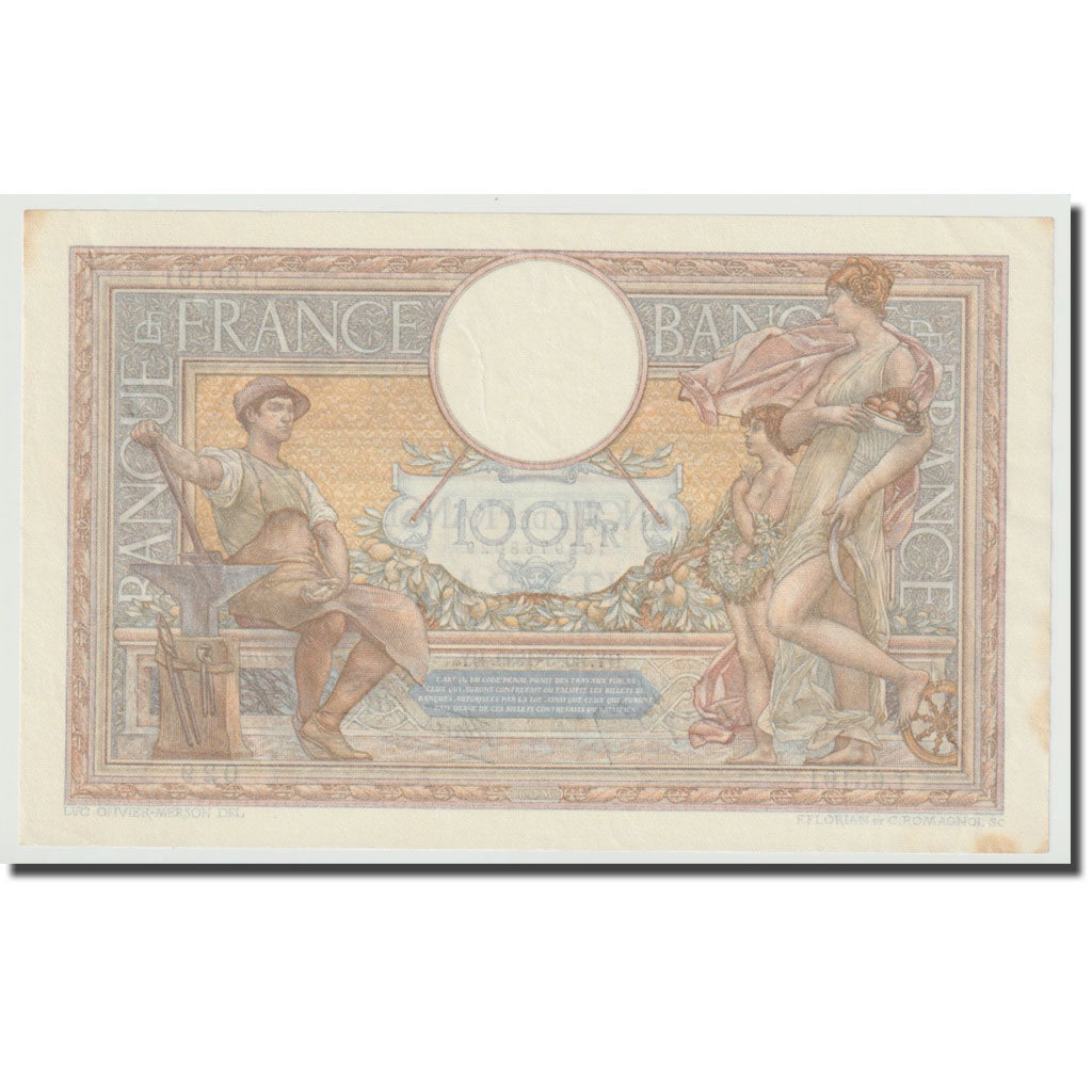 Francia, 100 Francs, Luc Olivier Merson, 1939, 1939-03-30, SPL, Fayette:25.44