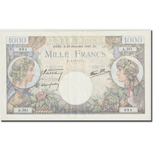 Francia, 1000 Francs, Commerce et Industrie, 1940, 1940-11-28, SPL
