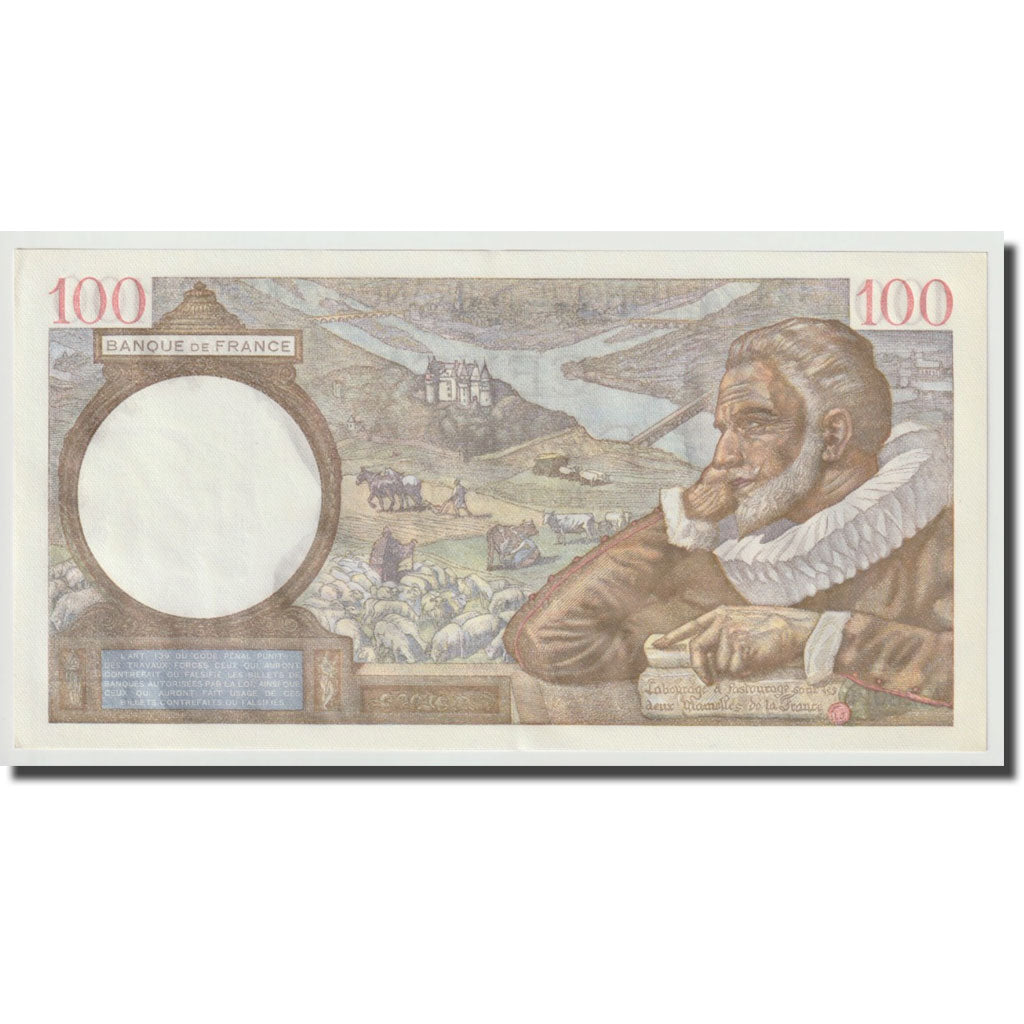 Francja, 100 Francs, Sully, 1942, 1942-01-29, UNC(65-70), Fayette:26.65, KM:94