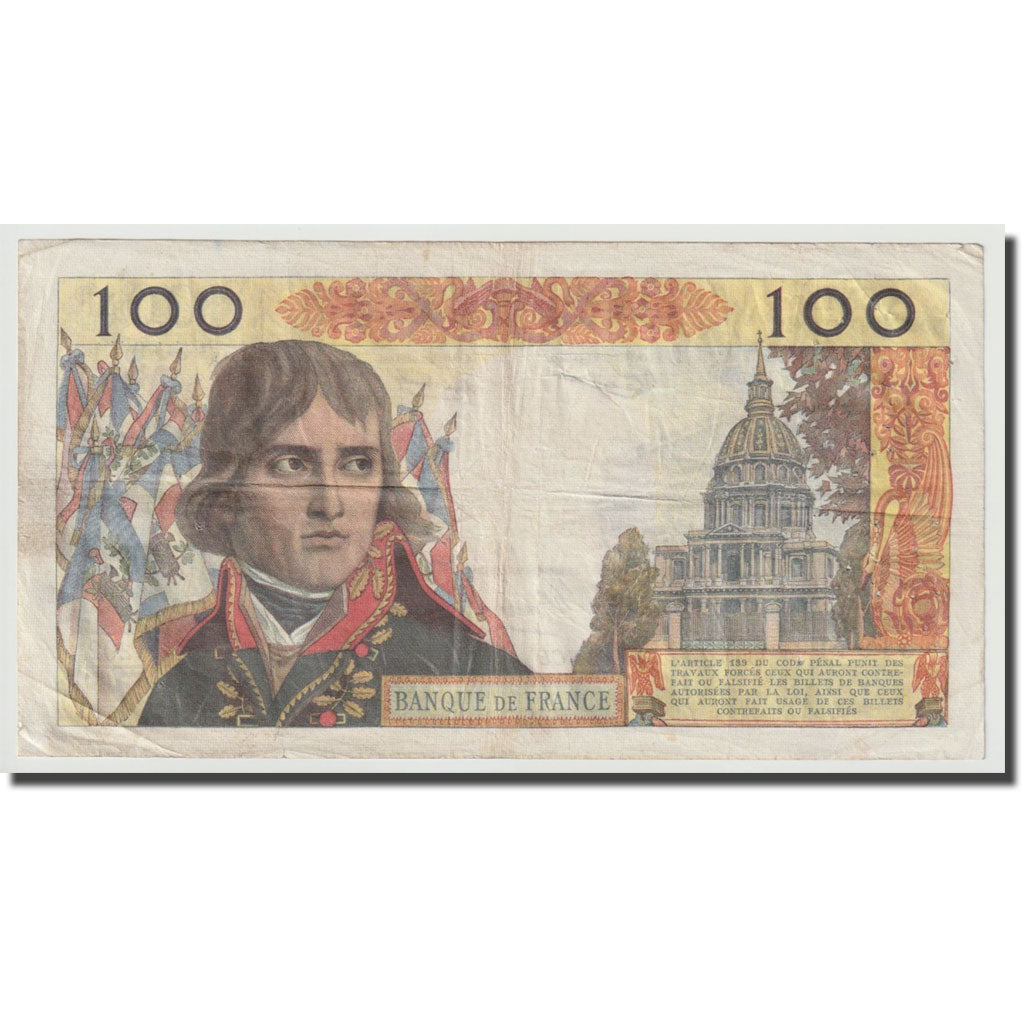 França, 100 Nouveaux Francs, Bonaparte, 1962, 1962-12-06, VF(20-25)