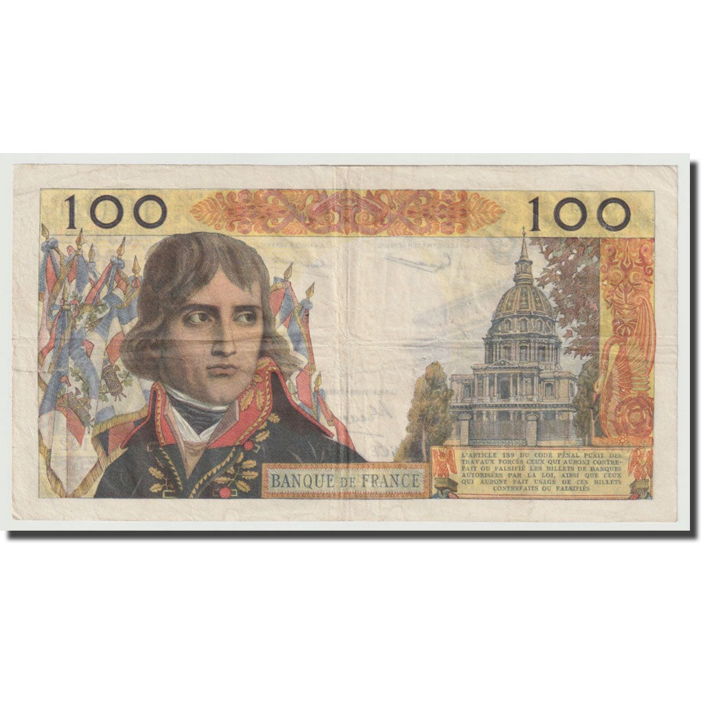 France, 100 Nouveaux Francs, Bonaparte, 1962, 1962-12-06, VF(20-25)