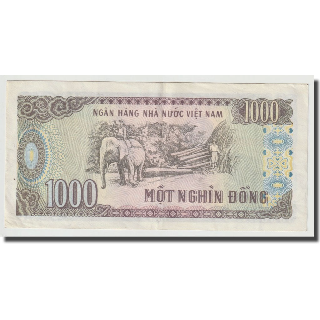 Banknote, Vietnam, 1000 D<ox>ng, 1988, KM:106a, AU(50-53)
