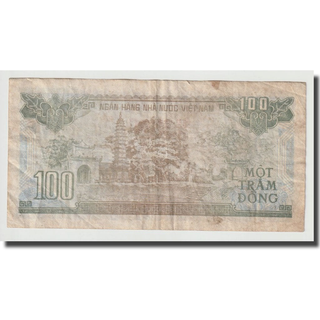 Biljet, Viëtnam, 100 D<ox>ng, 1991, KM:105a, TB+