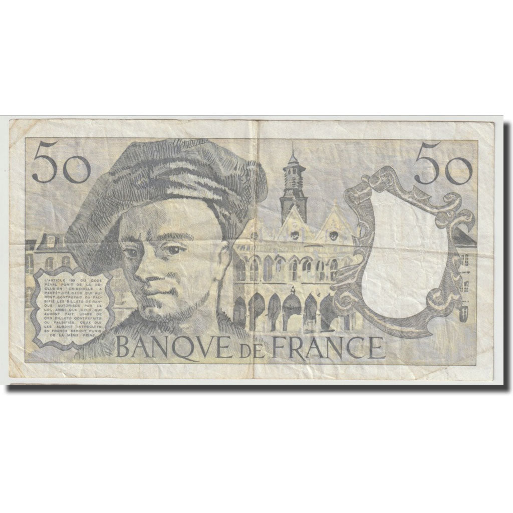 Francia, 50 Francs, Quentin de La Tour, 1992, MBC, Fayette:67.18, KM:152f