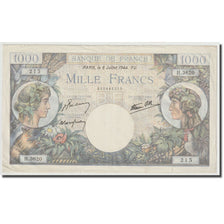 Francja, 1000 Francs, Commerce et Industrie, 1944, 1944-07-06, AU(50-53)