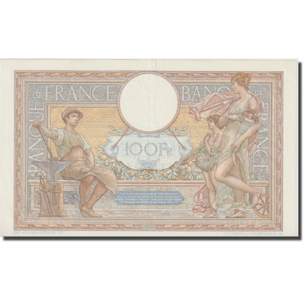 Francia, 100 Francs, Luc Olivier Merson, 1938, 1938-05-19, SPL, Fayette:25.19