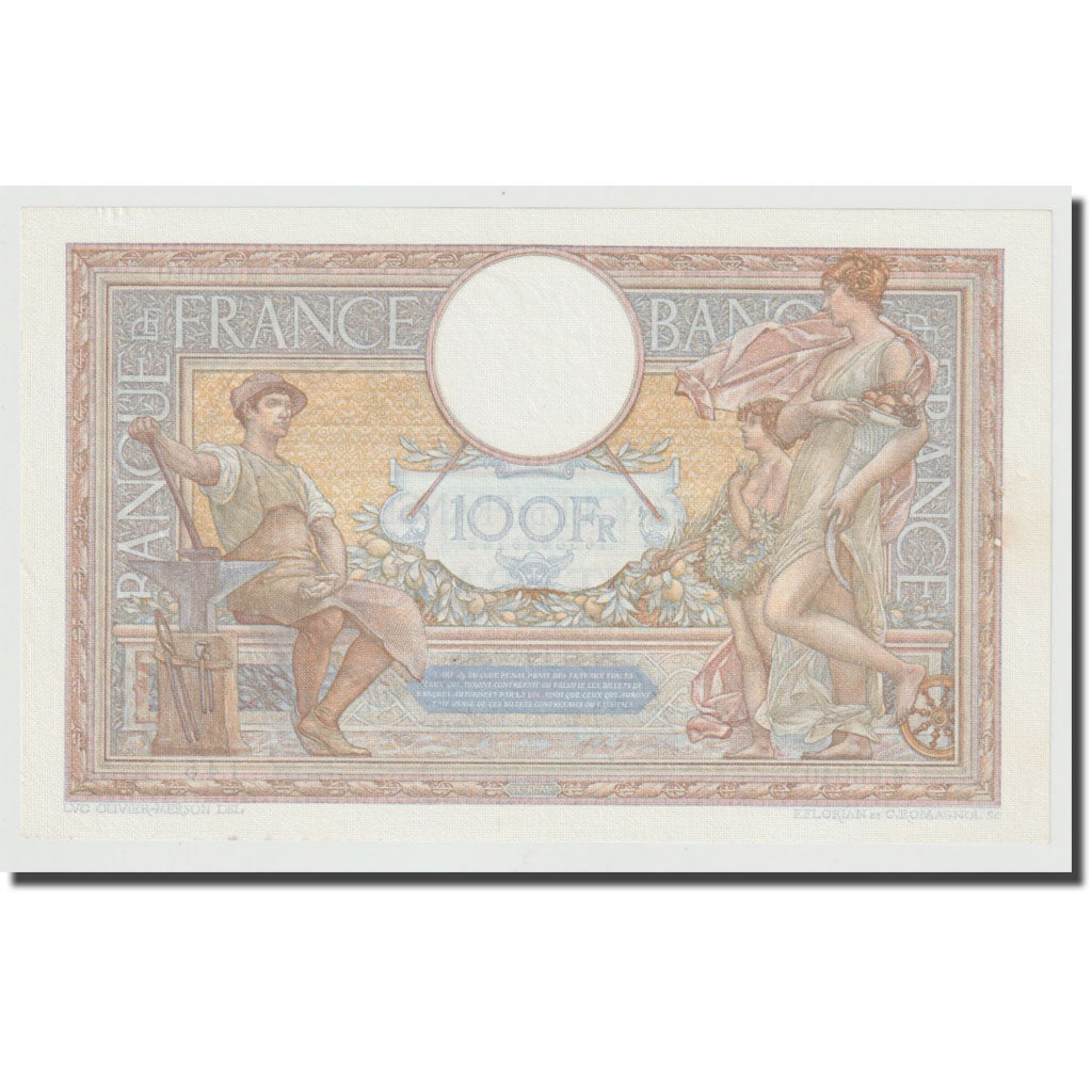France, 100 Francs, Luc Olivier Merson, 1939, 1939-04-13, SPL, Fayette:25.46