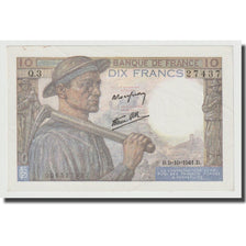 Francia, 10 Francs, Mineur, 1942, 1942-11-26, FDS, Fayette:8.6, KM:99a