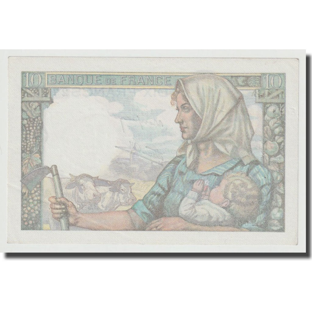 Francia, 10 Francs, Mineur, 1942, 1942-11-26, FDS, Fayette:8.6, KM:99a