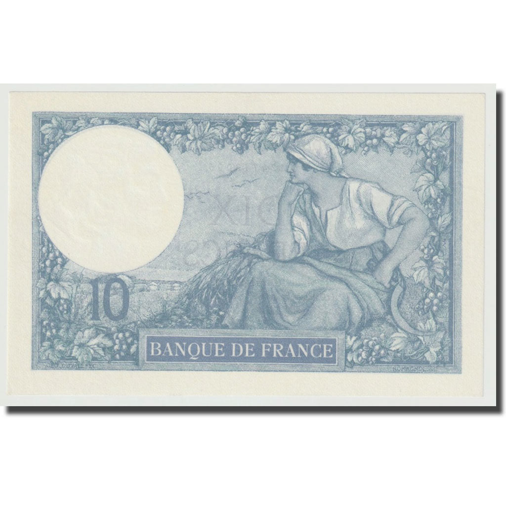 Frankreich, 10 Francs, Minerve, 1918, 1918-01-19, UNZ, Fayette:6.3, KM:73a