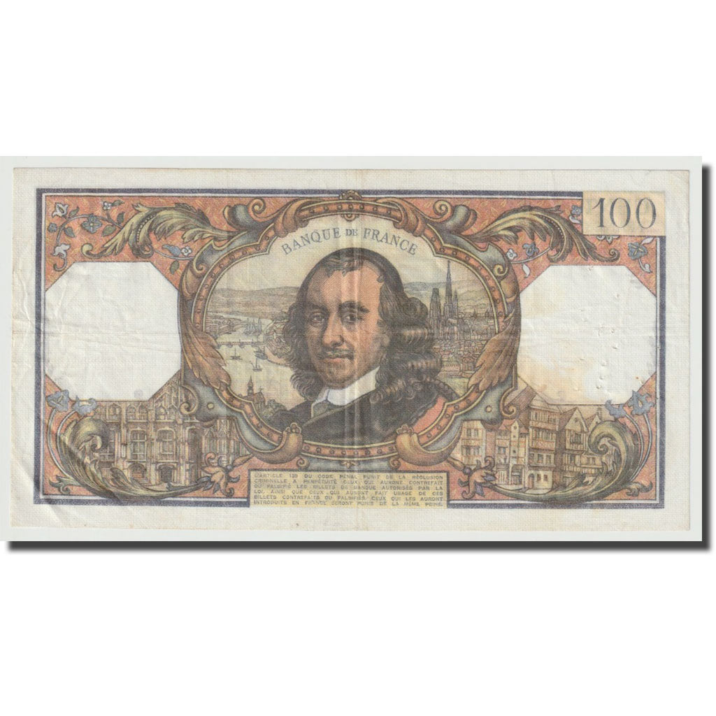 Frankreich, 100 Francs, Corneille, 1974, 1974-10-03, S+, Fayette:65.47, KM:149d