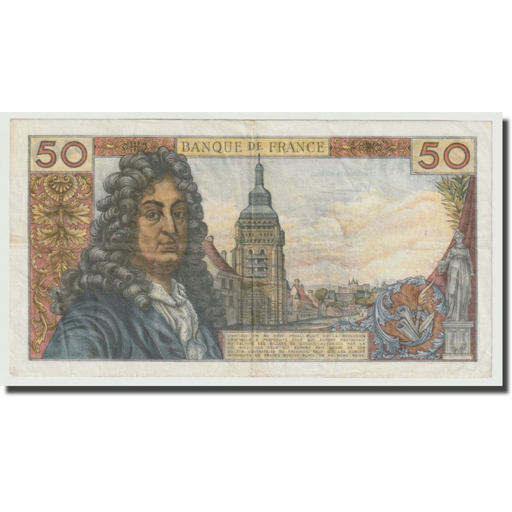 Francia, 50 Francs, Racine, 1967, 1967-02-02, MBC, Fayette:64.9, KM:148b
