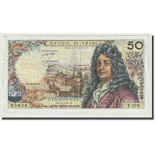 France, 50 Francs, Racine, 1975, 1975-10-02, AU(50-53), Fayette:64.31, KM:148e