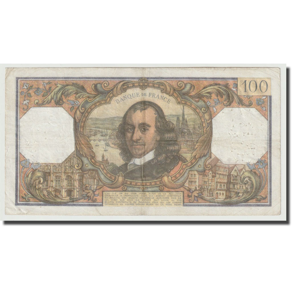 Frankreich, 100 Francs, Corneille, 1971, 1971-04-01, S+, Fayette:65.35, KM:149c