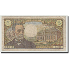 France, 5 Francs, Pasteur, 1970, 1970-01-08, VF(20-25), Fayette:61.12, KM:146b