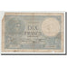 France, 10 Francs, Minerve, 1939, 1939-10-26, VG(8-10), Fayette:07.13, KM:84