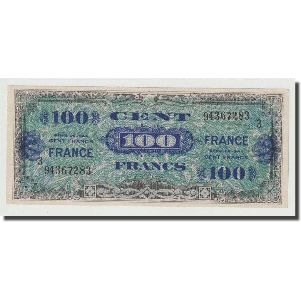 Frankrijk, 100 Francs, 1945 Verso France, 1945, SUP, Fayette:25.3, KM:123c