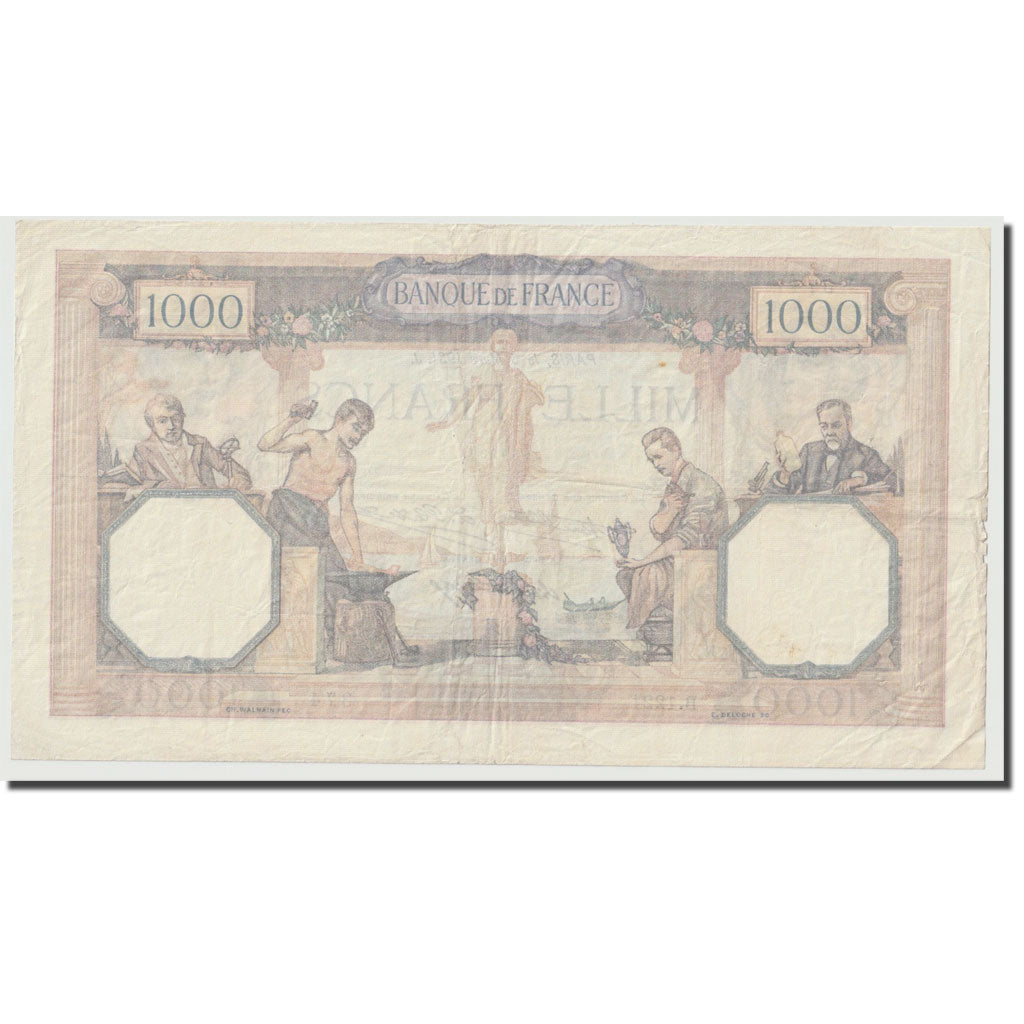 France, 1000 Francs, Minerve et Hercule, 1931, 1931-03-05, EF(40-45)