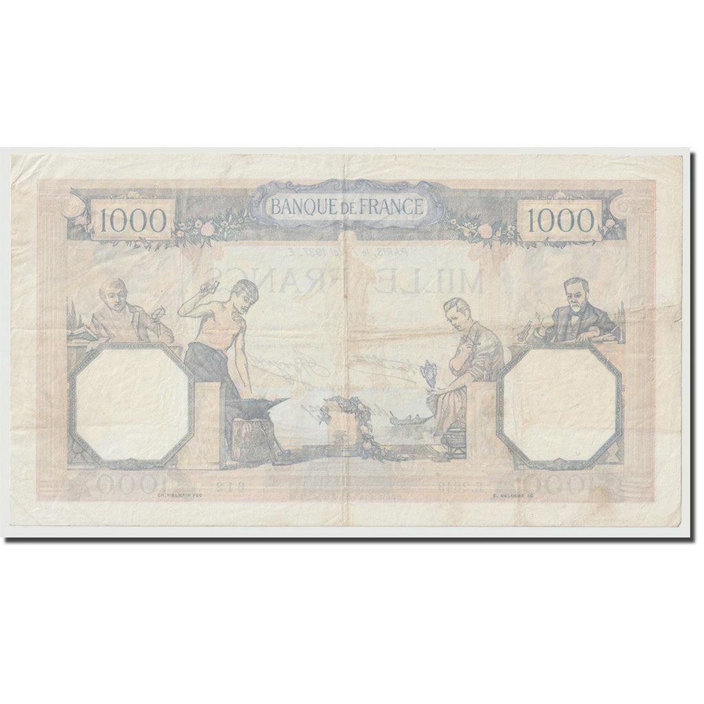 France, 1000 Francs, Cérès et Mercure, 1937, 1937-05-07, TTB, Fayette:37.10