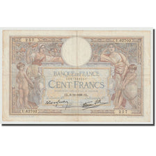 France, 100 Francs, Luc Olivier Merson, 1938, 1938-12-08, EF(40-45)
