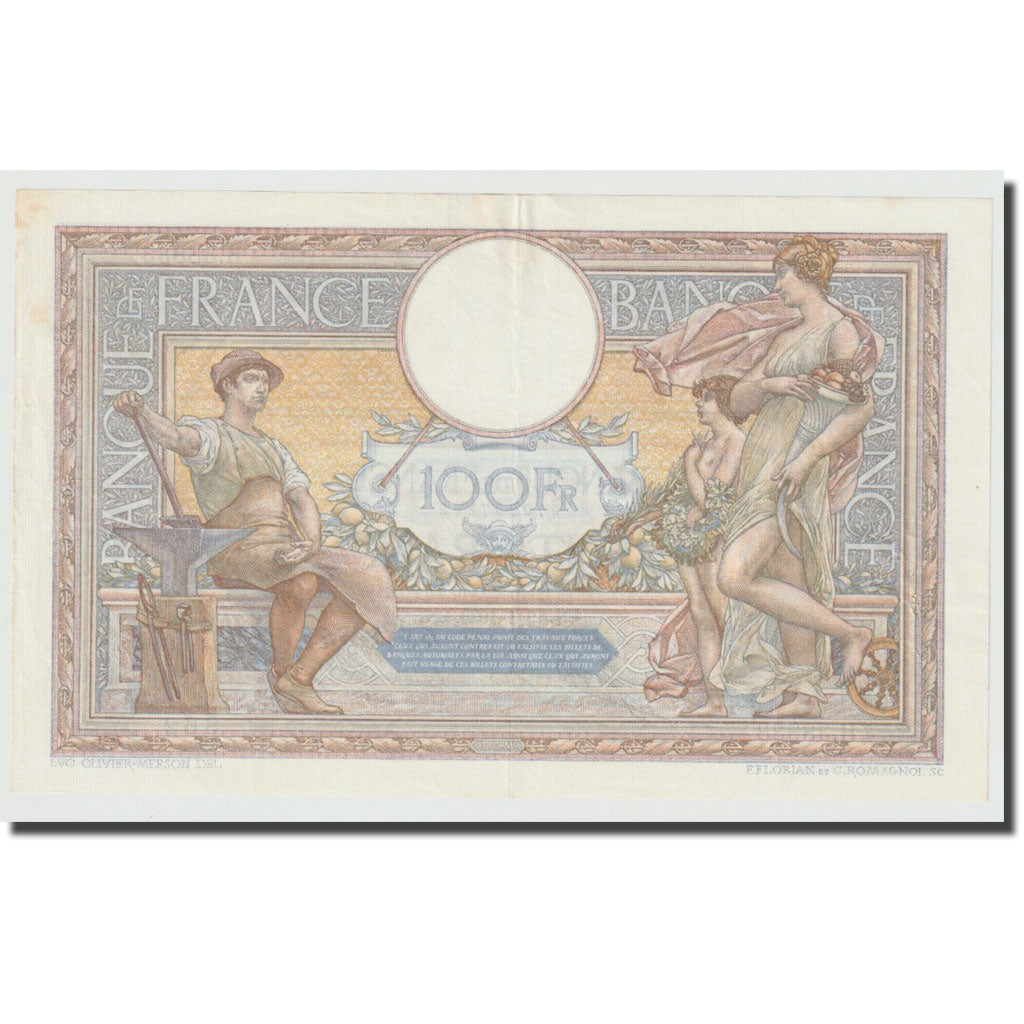 Francia, 100 Francs, Luc Olivier Merson, 1933, 1933-01-19, SPL-, Fayette:24.12