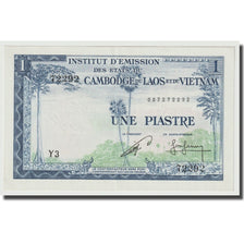 Nota, INDOCHINA FRANCESA, 1 Piastre = 1 Kip, Undated (1954), KM:100, UNC(65-70)