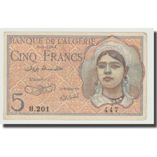 Banknote, Algeria, 5 Francs, 1944, 1944-02-08, KM:94a, AU(55-58)